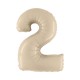 Pallone Numero 2 Beige 100 cm