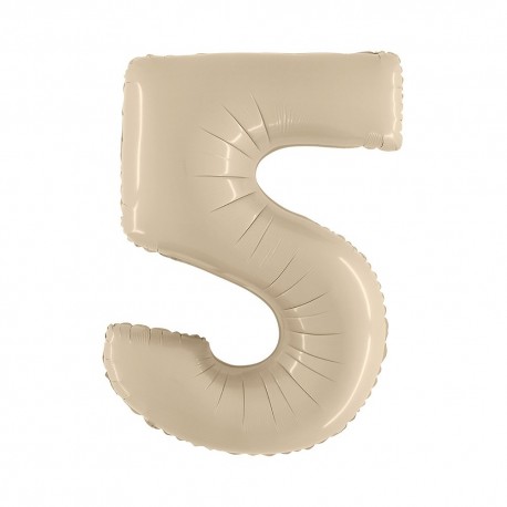 Pallone Numero 5 Beige 100 cm