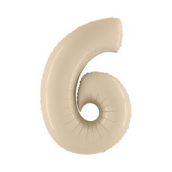 Pallone Numero 6 Beige 100 cm