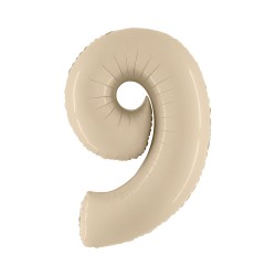 Pallone Numero 9 Beige 100 cm