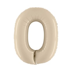 Pallone Numero 0 Beige 100 cm