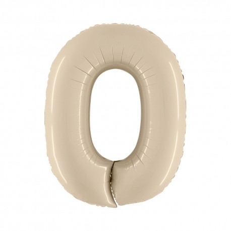 Pallone Numero 0 Beige 100 cm