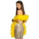 Boa 50 g Piume Gialle 180 cm