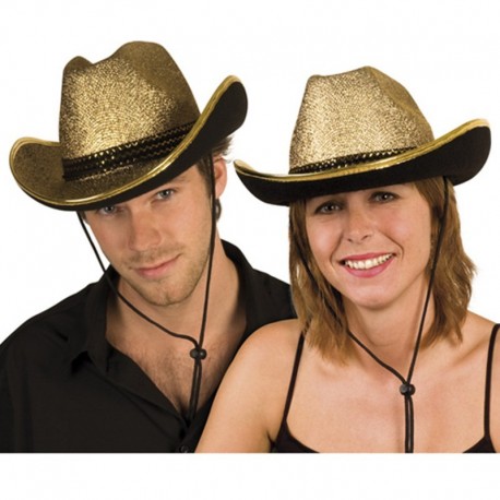 Cappello Cowboy Sparkling Gold