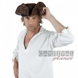 Cappello Pirata Tricorno Marrone