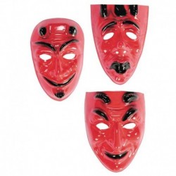 Maschera Plastica Diavolo Rosso