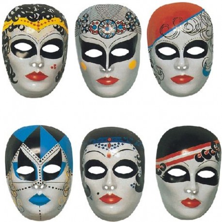Maschera Plastica Viso Color