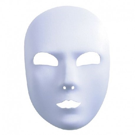 Maschera Tessuto Neutra Bianca