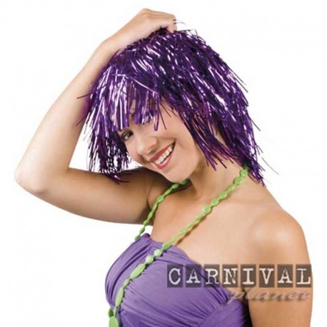 Parrucca Caschetto Purple Metallizzato