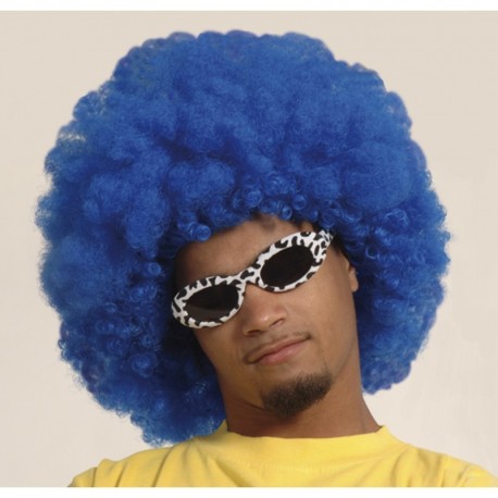 Parrucca Afro Blue