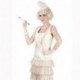 Costume Charleston Tulle Beige Anni 20