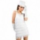 Costume Charleston Frange Bianco