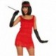 Costume Charleston Frange Rosso