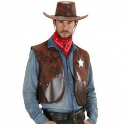 Gilet Cowboy Marrone