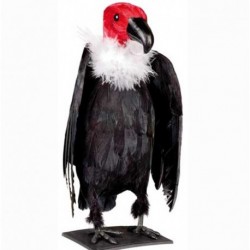 Avvoltoio Piumato Nero 28 cm