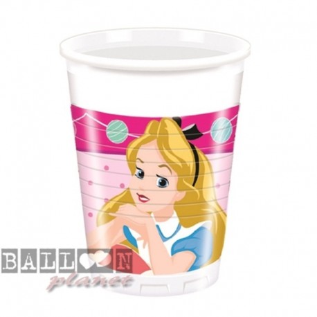 8 Bicchieri Plastica Alice 200 ml