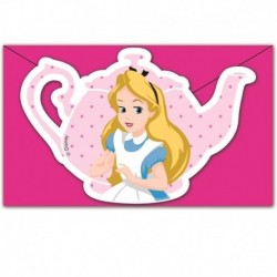 6 Inviti e Buste Alice