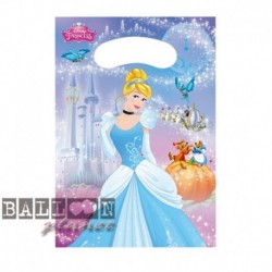 6 Loot Bags Cenerentola 18x22 cm