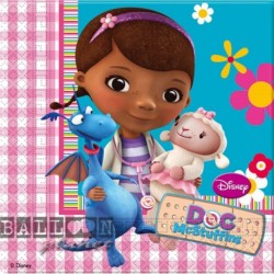 20 Tovaglioli Carta Dott. Peluche 33x33 cm
