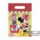 6 Loot Bags Minnie 18x22 cm