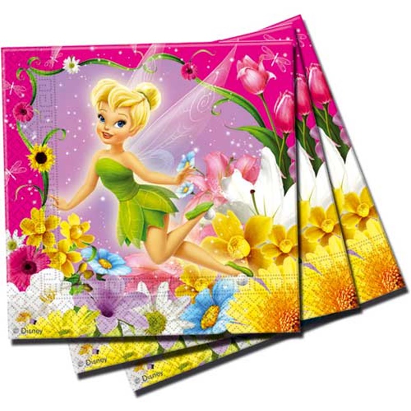 Confezione da 20 tovaglioli di carta Principesse Disney 33 x 33 cm