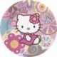 8 Piatti Tondi Carta Hello Kitty 23 cm