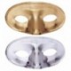 Maschera Plastica Domino Metallizzata