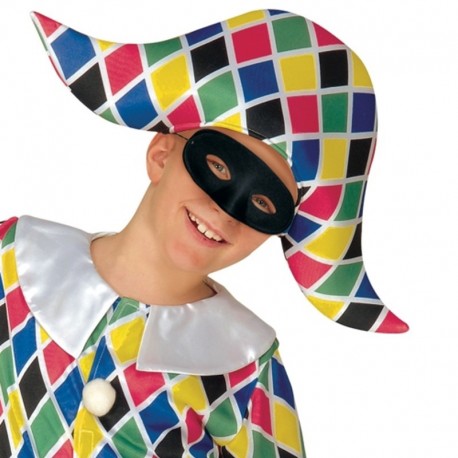 Maschera Plastica Domino Nera