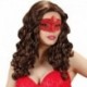 Maschera Pizzo Domino Red