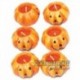 Confezione 6 Candeline Zucca 4 cm