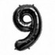 Pallone Numero 9 Nero 90 cm