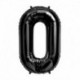 Pallone Numero 0 Nero 90 cm