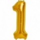 Pallone Numero 1 Oro 90 cm