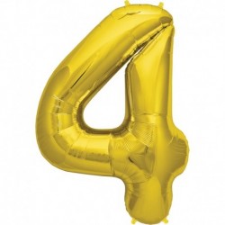 Pallone Numero 4 Oro 90 cm