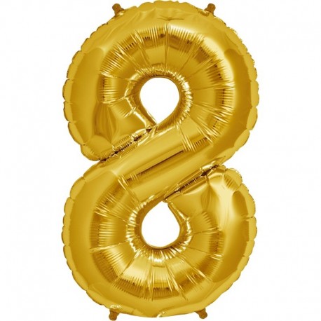 Pallone Numero 8 Oro 90 cm