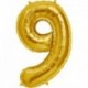 Pallone Numero 9 Oro 90 cm