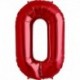 Pallone Numero 0 Rosso 90 cm