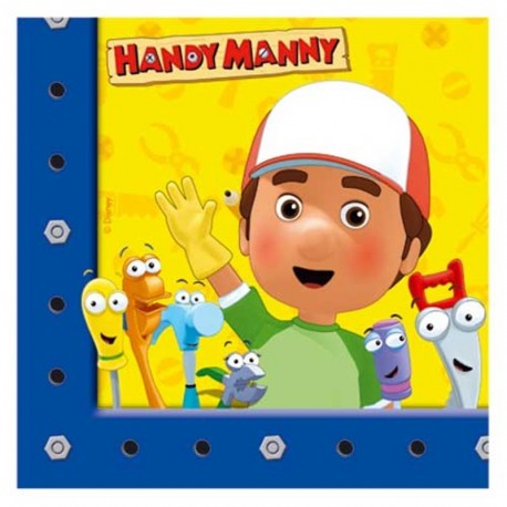 20 Tovaglioli Carta Handy Manny 33x33 cm