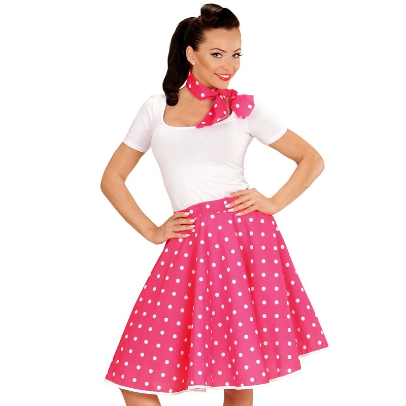 Gonna Anni 50 Rosa Pois Bianchi Balloon Planet