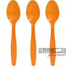 10 Cucchiai Plastica Arancio 16 cm