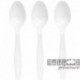 10 Cucchiai Plastica Bianchi 16 cm