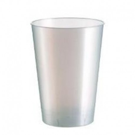 10 Bicchieri Plastica Bianchi 230 ml