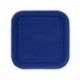 16 Piatti Quadrati Carta Blu Navy 18 cm