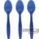 24 Cucchiai Plastica Blu Royal 18 cm