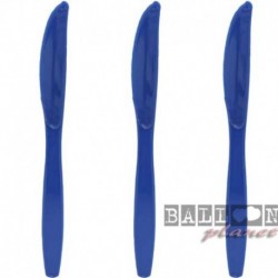 24 Coltelli Plastica Blu Royal 18 cm