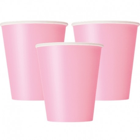 14 Bicchieri Carta Rosa 266 ml
