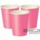 14 Bicchieri Carta Rosa Hot 266 ml