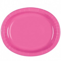 8 Vassoi Carta Rosa Hot 30x25 cm
