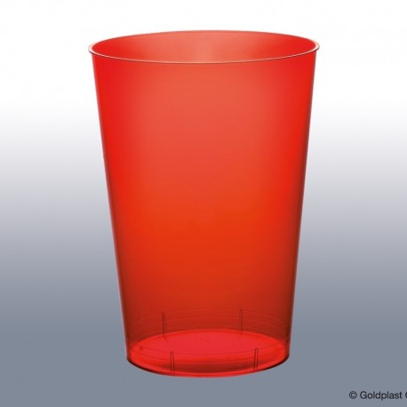 10 Bicchieri Plastica Rossi 230 ml